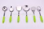 colorful stainless steel cookware tool set